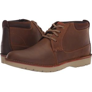 NWT Clarks Men’s Vargo Mid Ankle Boot- Dark Tan Size 10.5